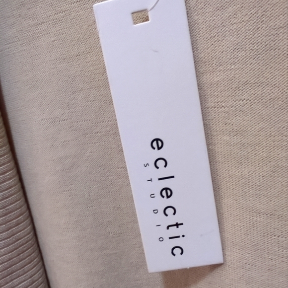 🆕Eclectic Studios 🤎Cardigan XL Draped Open Front Knit 3/4 Sleeve Sweater NWT - Picture 3 of 9